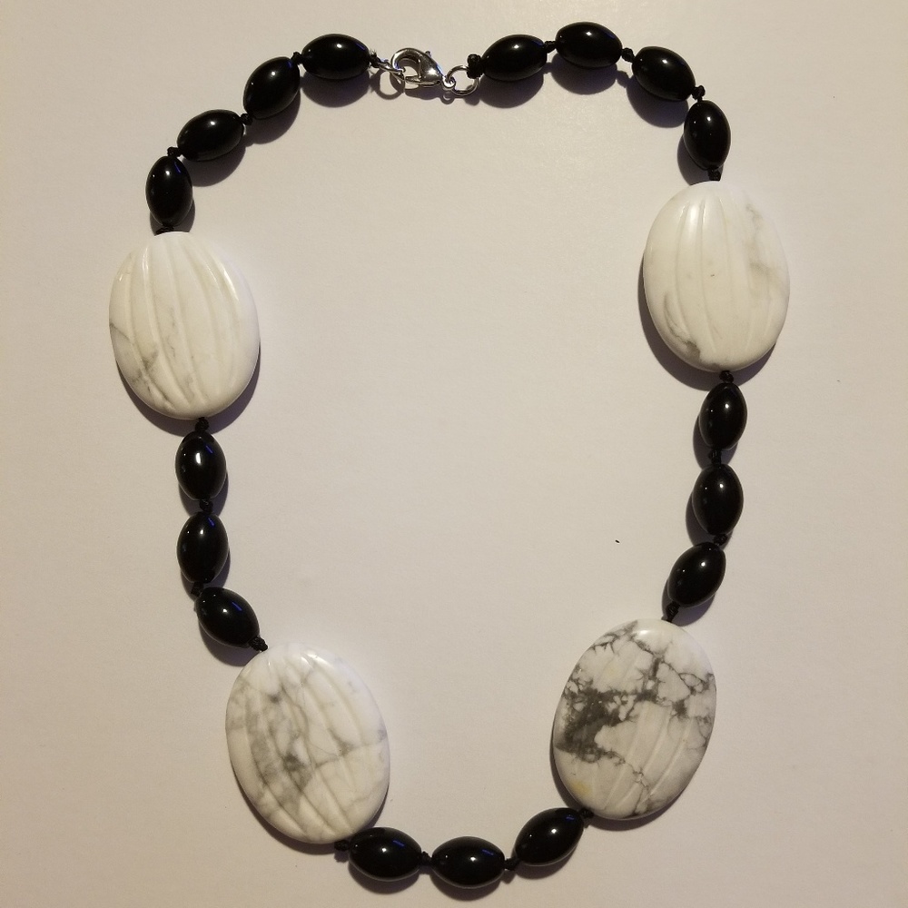 Handmade gemstone beaded necklace